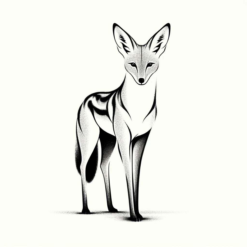 Chacal de la CNV, représentant les comportements de communication destructeurs, utilisé pour illustrer les défis de la communication non empathique.